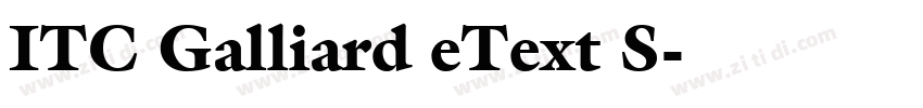 ITC Galliard eText S字体转换 ITC Galliard eText S字体转换